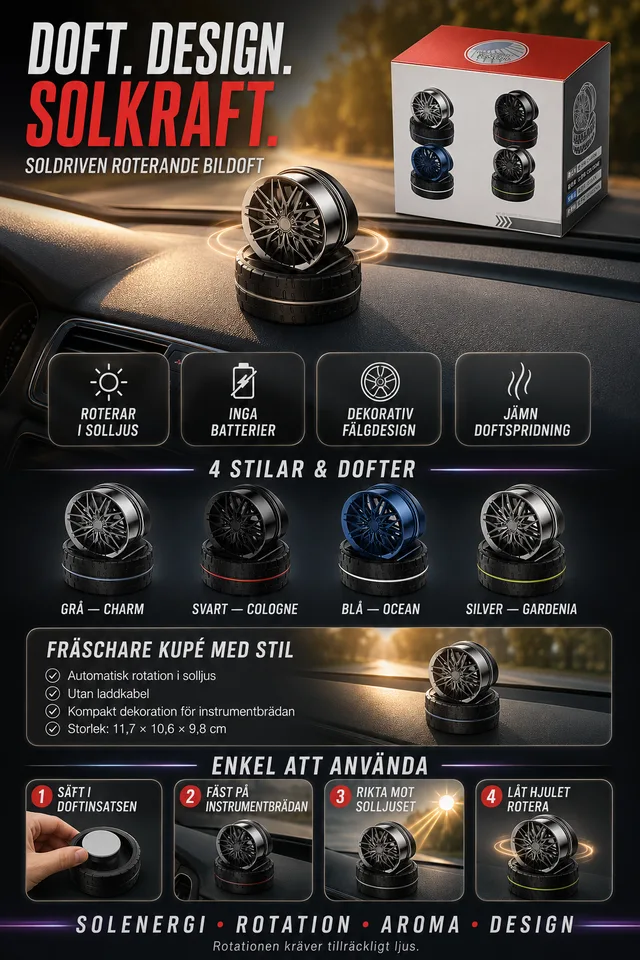 Solcellsdriven roterande bildoft