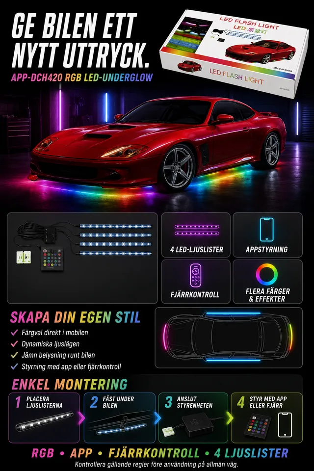 RGB underbody LED-kit